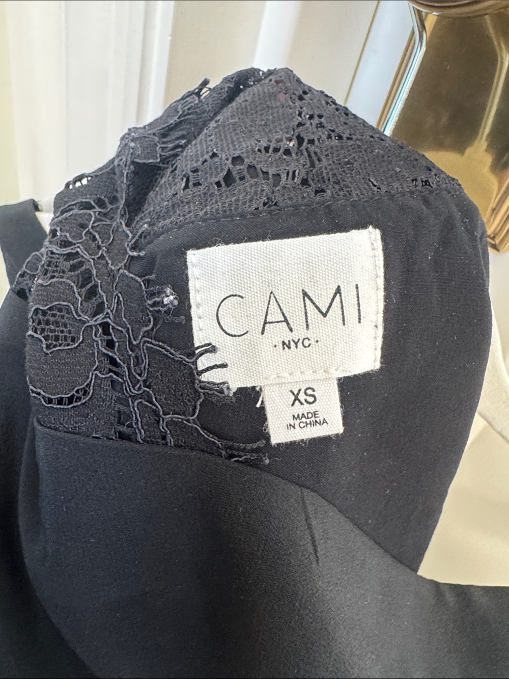 Cami NYC Black Lace-Back Camisole - Picture 7 of 7
